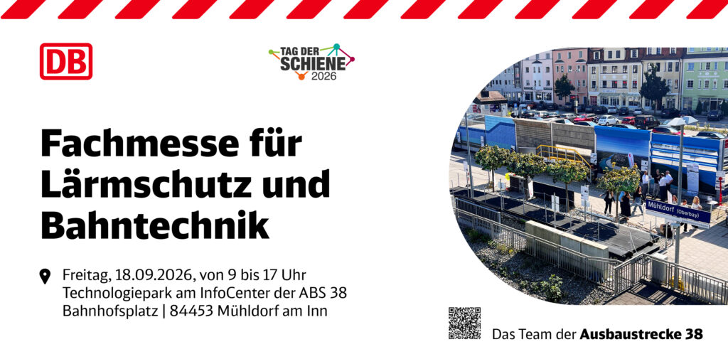 Fachmesse für Lärmschutz und Bahntechnik zum Anfassen